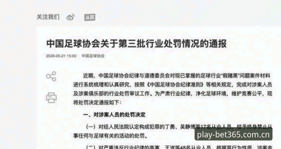揭秘中国足协第三批禁足名单背后的连环黑幕